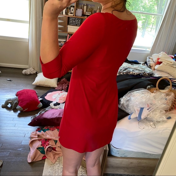 LIKE NEW RED DRESS - Picture 7 of 8